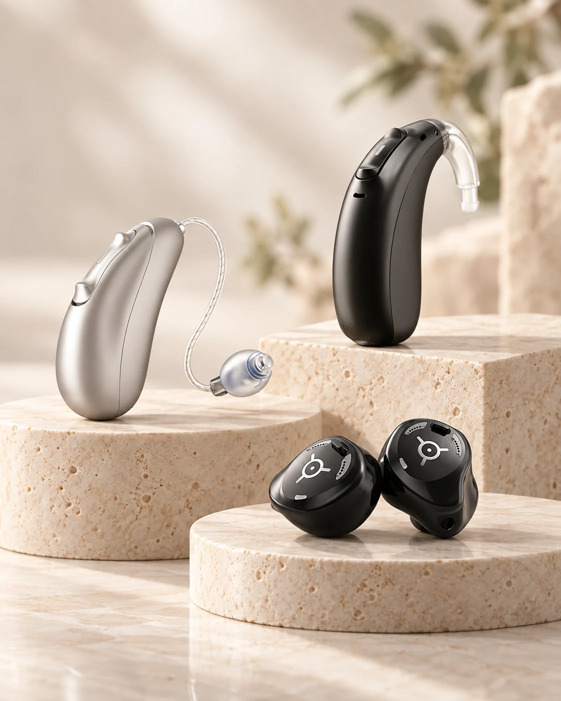 Modern hearing aid styles
